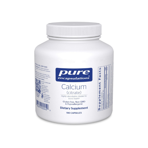 Pure Encapsulations Calcium (Citrate), 180 Capsules