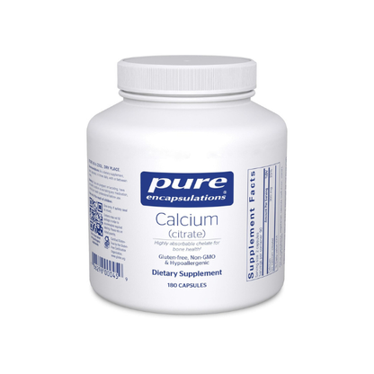 Pure Encapsulations Calcium (Citrate), 180 Capsules