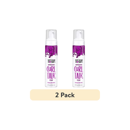(2 pack) Not Your Mother's Curl Talk Refreshing Curl Foam, 8 fl oz