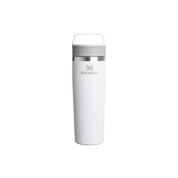 STANLEY Cafe To Go Travel Mug 20 oz | Leakproof Two-Part Drink Through Lid | Tumbler Cup for Coffee, Tea and Drinks | Insulated Stainless Steel Coffee Mug | BPA-Free | Frost