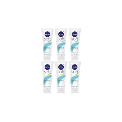 NIVEA Soft Moisturizing Creme 2.60 oz (Pack of 6)