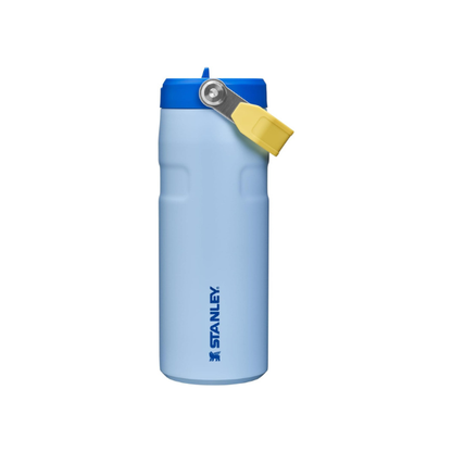 STANLEY IceFlow Flip Straw 2.0 Bottle, 16 oz, Cornflower Admiral Blue