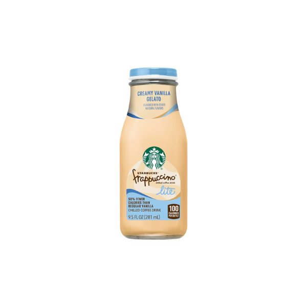 Starbucks Frappuccino Coffee Drink Lite Gelato Vanilla 9.5 fl oz Bottle