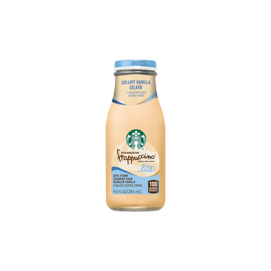 Starbucks Frappuccino Coffee Drink Lite Gelato Vanilla 9.5 fl oz Bottle