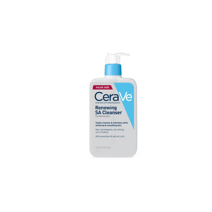 CeraVe Skin Care Renewing SA Cleanser Salicylic Acid Foaming Gel Face Wash 16 fl oz