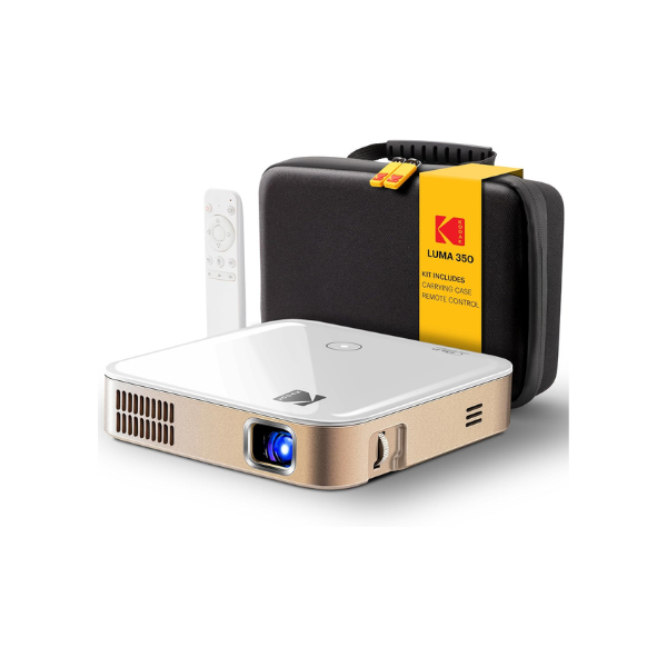 KODAK Luma 350 Portable Mini Projector, Wireless Projector with Apps, White