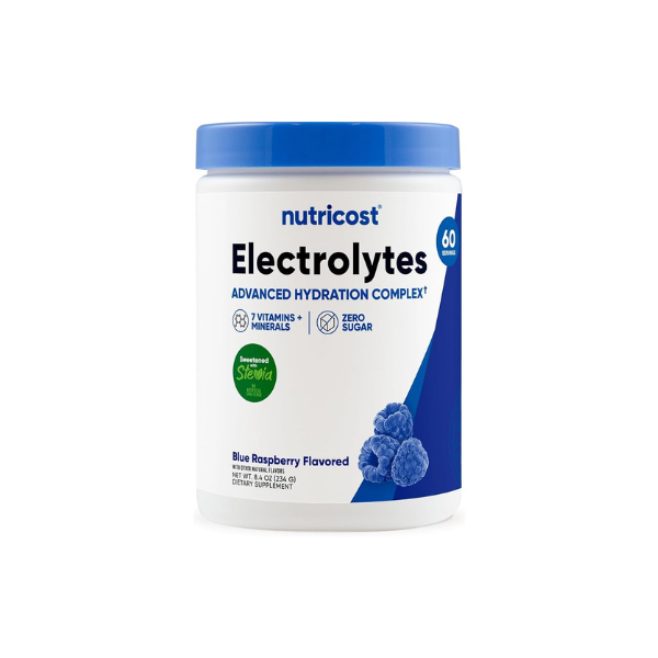 Nutricost Electrolyte Complex Powder, 60 Servings, Blue Raspberry