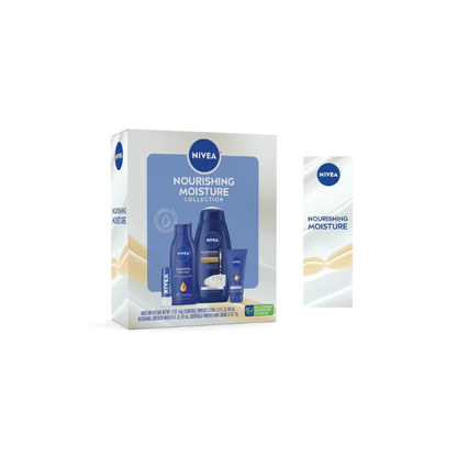 NIVEA Nourishing Moisture Collection, Skin Care Gift Set, 4 Items
