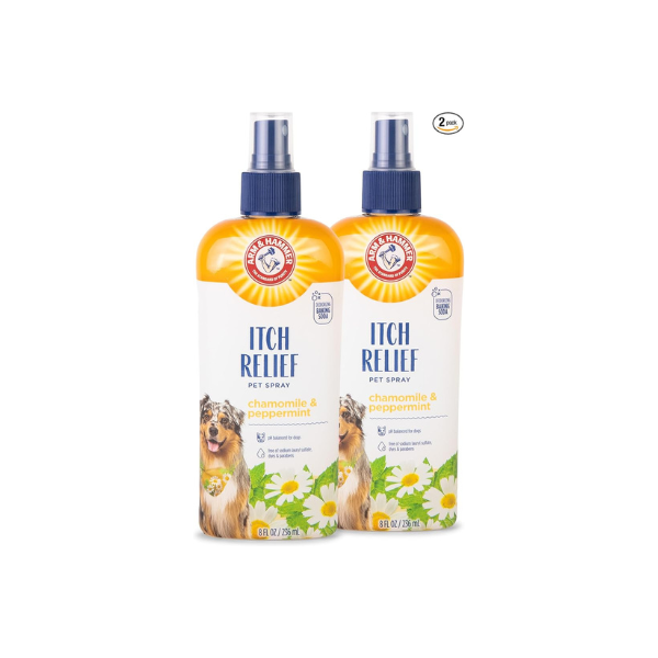 Arm & Hammer Dog Itch Relief Spray, Chamomile & Peppermint, 8 Fl Oz, 2-Pack