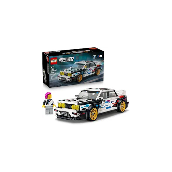 LEGO Speed Champions BMW M3 (E30) 77263 | Building Toy for Boys & Girls, Ages 9+, Detailed Toy Car for Kids, Play or Display Model, 358 pieces, Gift for Birthdays