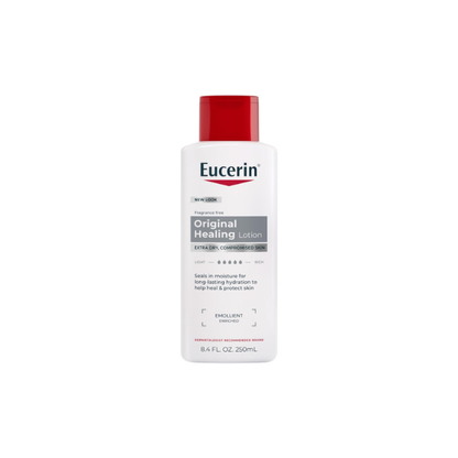 Eucerin Original Healing Lotion - Fragrance Free, Rich Lotion for Extremely Dry Skin - 8.4 fl. oz. Bottle (Pack of 3)
