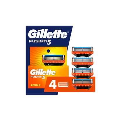 Gillette Fusion5 Razor Blade Refill ,Manual Razor Men , 4 count