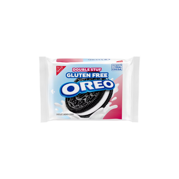 (4 pack) OREO Double Stuf Gluten Free Chocolate Sandwich Cookies, Gluten Free Cookies, 12.47 oz Packs