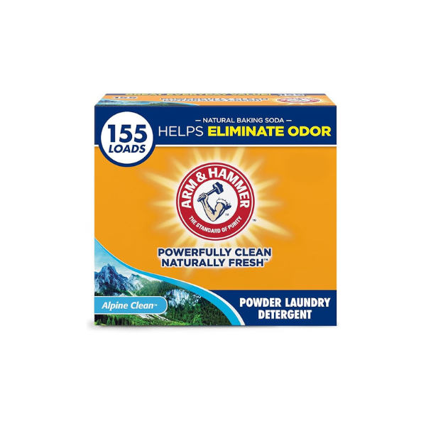 ARM & HAMMER Powder Laundry Detergent, Alpine Clean, 9.56 lb, 155 Loads