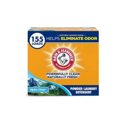 ARM & HAMMER Powder Laundry Detergent, Alpine Clean, 9.56 lb, 155 Loads