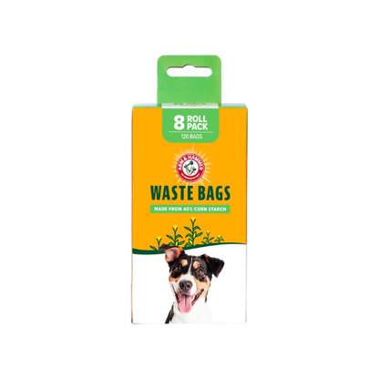 Arm and Hammer Plant Based Dog Poop Waste Bags, 120 Count, Green