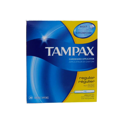 Tampax Tampons with Flushable Cardboard Applicator - Regular - 20 ct - 2 pk