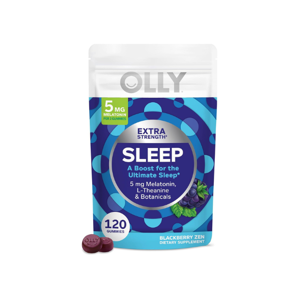 OLLY Extra Strength Sleep Pouch, 5 mg Melatonin, L-Theanine - 120 Count