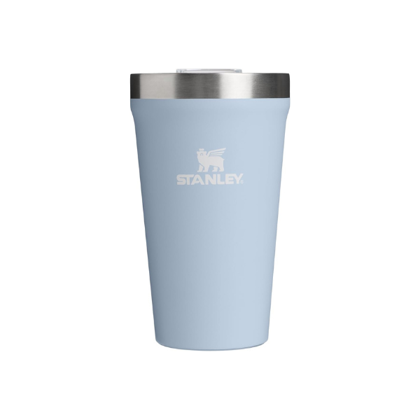 STANLEY Everyday Tumbler 16 oz | Press Fit Drink Through Lid | Beverage, Coffee, and Cocktail Cup | Insulated Stainless Steel Wine Glass | BPA-Free | Blue Dream Stone