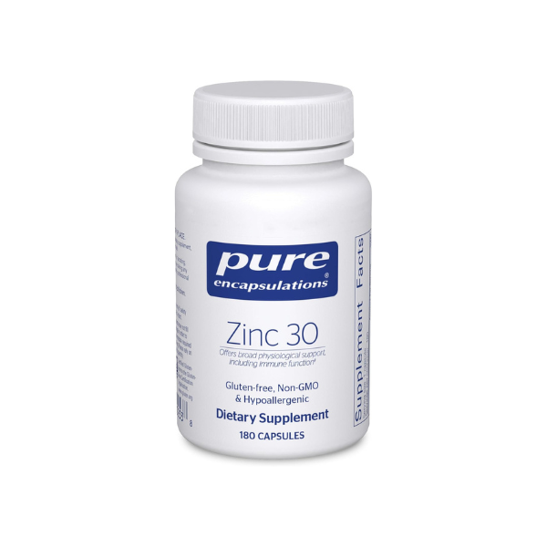 Pure Encapsulations Zinc 30 mg, 180 Capsules
