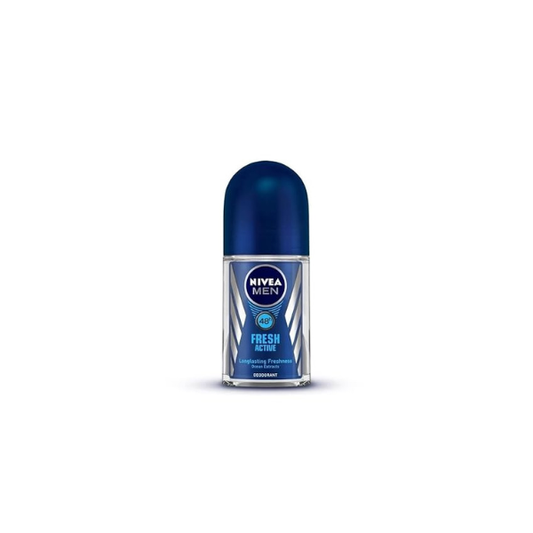 Nivea Men’s Roll On Deodorant, Fresh Active with Ocean Extracts, 1.69 Fl Oz (50 mL) Pack of 1