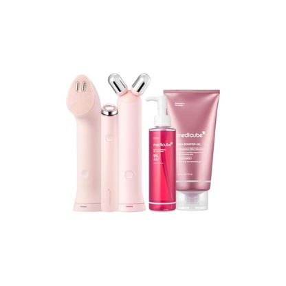medicube Mini Booster Pro Pink Set - PDRN Jelly Foam Cleanser & Booster Gel