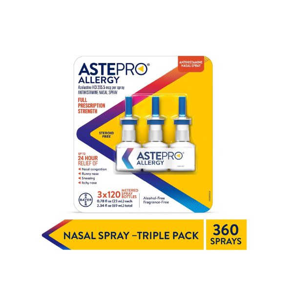 Astepro Adult Nasal Spray 120 ml./bottle, 3 pk.