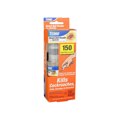 TERRO Roach Bait Powder with Precision Applicator, 0.53 oz Tube