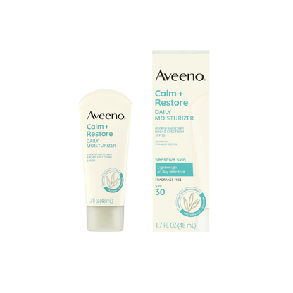 Aveeno Calm + Restore Daily Moisturizer Mineral Sunscreen, 1.7 fl. oz