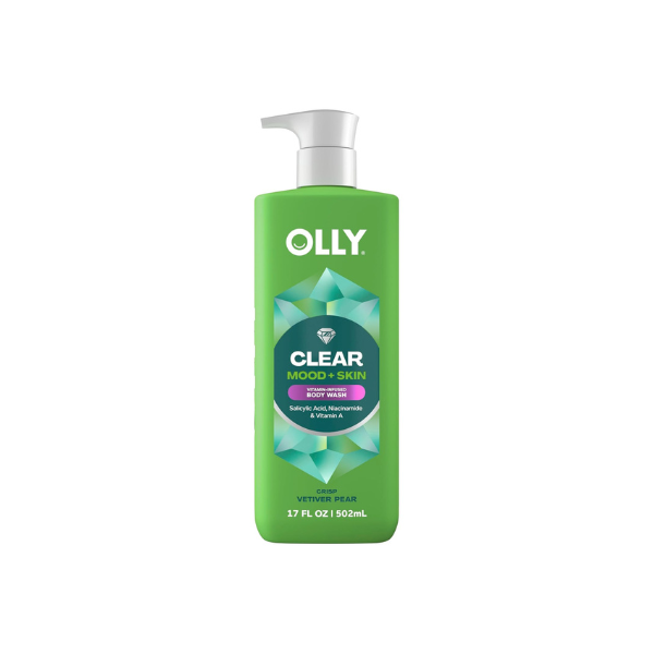 OLLY Body Wash Clear Mood + Skin with Salicylic Acid with 17 fl oz
