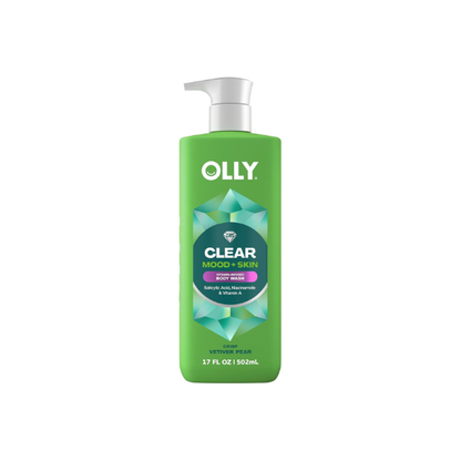 OLLY Body Wash Clear Mood + Skin with Salicylic Acid with 17 fl oz