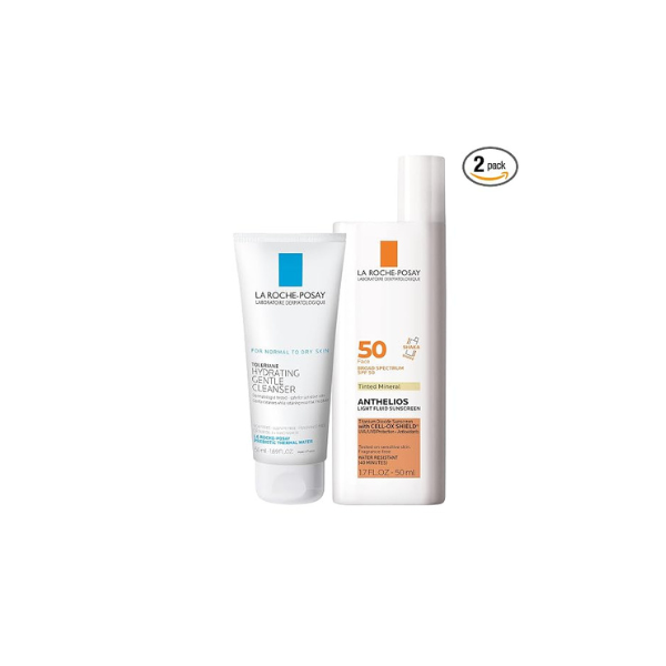 La Roche-Posay Skin Care Set, Tinted Sunscreen SPF 50 & Cleanser