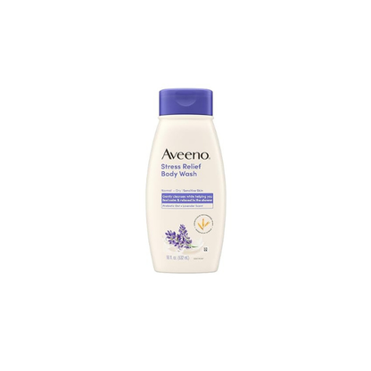 Aveeno Stress Relief Body Wash, Lavender Scent, 18 fl. oz