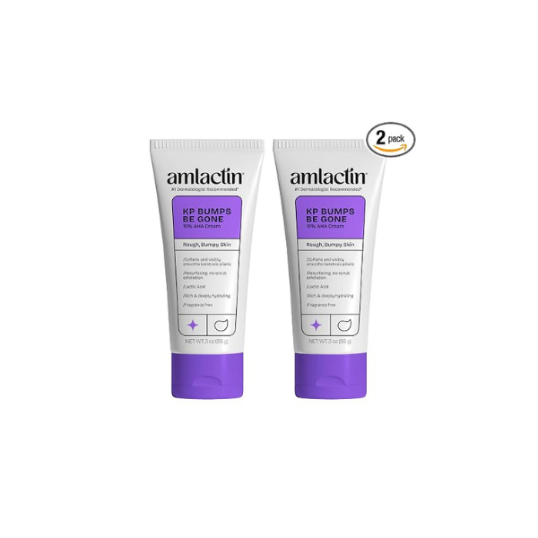 Amlactin KP Bumps Be Gone Body Cream, 15% Lactic Acid, 3 oz, 2 Pack