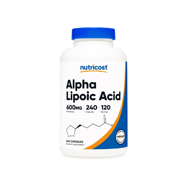 Nutricost Alpha Lipoic Acid 600mg Per Serving, 240 Capsules