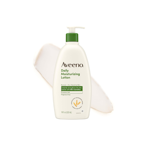 Aveeno Daily Moisturizing Body Lotion, Fragrance-Free, 18 fl. oz