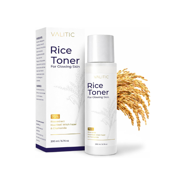 VALITIC Rice Toner, 75 Rice Extract Milky Toner for Face, 6.76 fl.oz