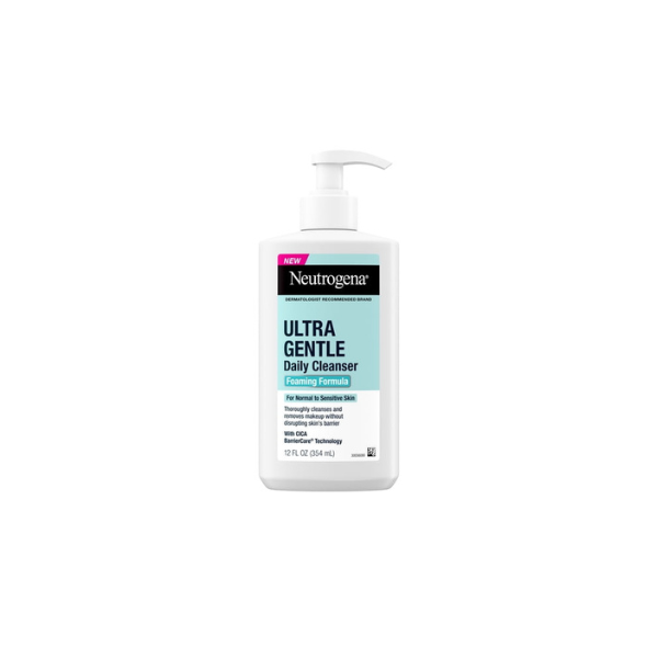 Neutrogena Ultra Gentle Foaming Facial Cleanser, Daily Face Wash, 12 fl. oz