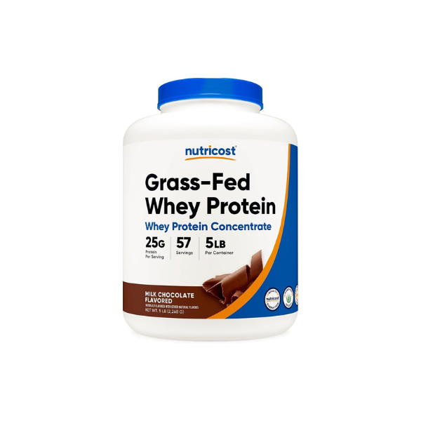 Nutricost Grass-Fed Whey Protein Concentrate Powder (Chocolate) 5LBS