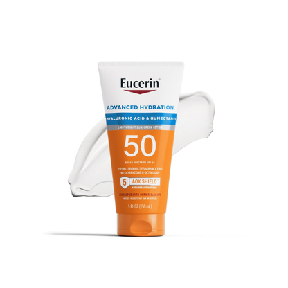 Eucerin Sun Advanced Hydration Sunscreen Lotion, SPF 50, 5 OZ