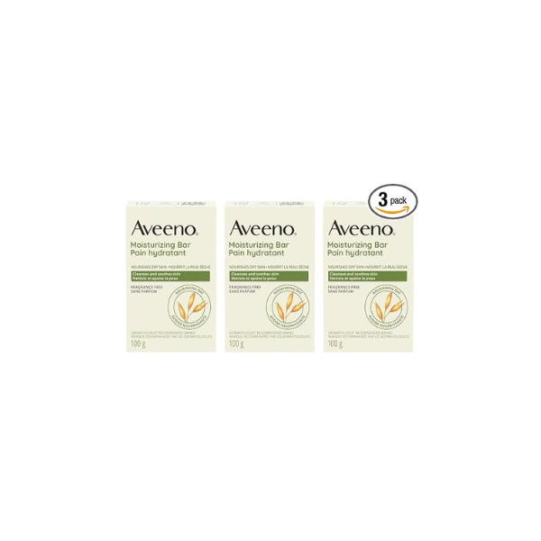 Aveeno Bar Dry Size 3.5 Ounce Aveeno Moisturizing Bar For Dry Skin (Pack of 3)