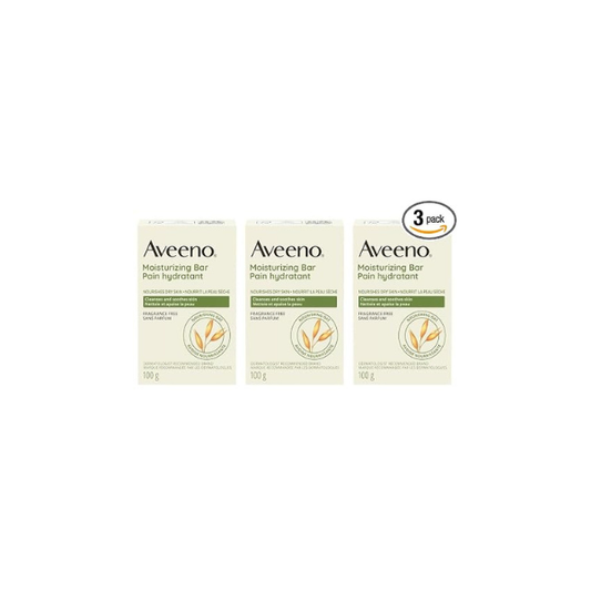 Aveeno Bar Dry Size 3.5 Ounce Aveeno Moisturizing Bar For Dry Skin (Pack of 3)