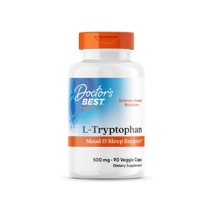 Doctor's Best L Tryptophan Supplement, for Men & Women, 90 Veg Capsules