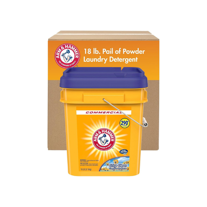 Arm & Hammer, Professional Powder Laundry Detergent, Crisp Clean, 18lb Pail (Pack of 1) 290 Loads