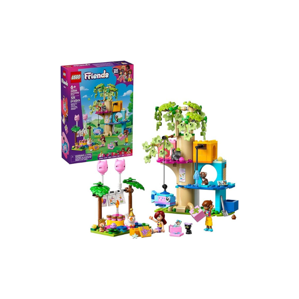 LEGO Friends Tree House Building Toy - Pretend Play Building Blocks with Cat Toys & 2 Minidolls, Creative Storytelling Toy for Girls and Boys Ages 9+, Gift Idea - 42666
