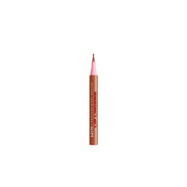 NYX Professional Makeup Lip Lingerie Lip Liner Stain, Waterproof Lip Color, Barley There, 0.03 fl oz