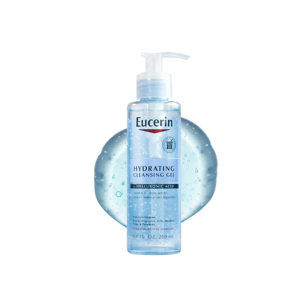 Eucerin Hydrating Cleansing Gel with Hyaluronic Acid, 6.8 FL OZ