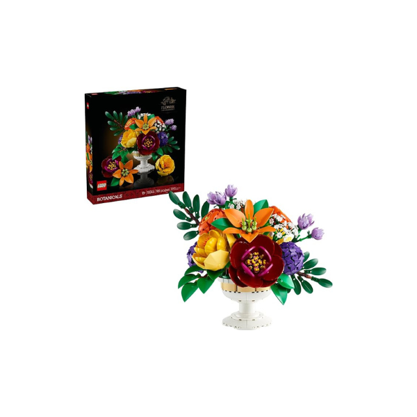 LEGO Botanicals Flower Arrangement Artificial Flowers Building Set - Decor for Table Display - Gift for Birthdays - Unique Bouquet for Adults, Ages 18+ - 10345