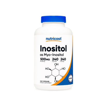 Nutricost Inositol Capsules 500mg, 240 Capsules, (Myo-Inositol), GMO-Free