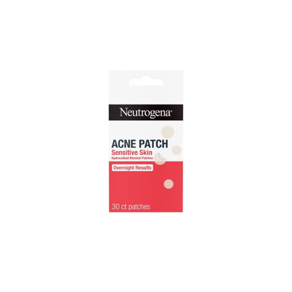 Neutrogena Sensitive Skin Pimple Patches, Hydrocolloid Patches, Acne Treatment, 2 Sizes, 30 Count
